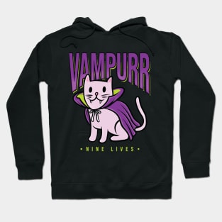 Funny Halloween Vampire Cat lover gifts Hoodie